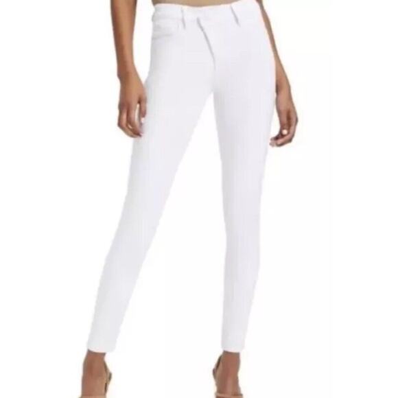 NWT Good American Good Legs Cross Over Waist Jeans •20 Plus Size• White Skinny - Picture 1 of 10